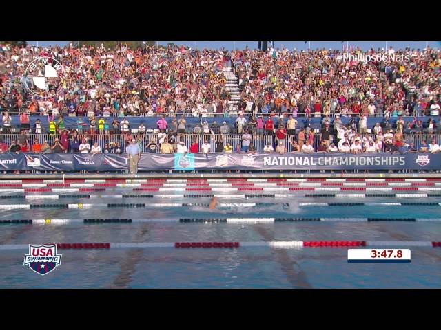 2014 Phillips 66 National Championships: W 400m Free A Final (Katie Ledecky World Record)