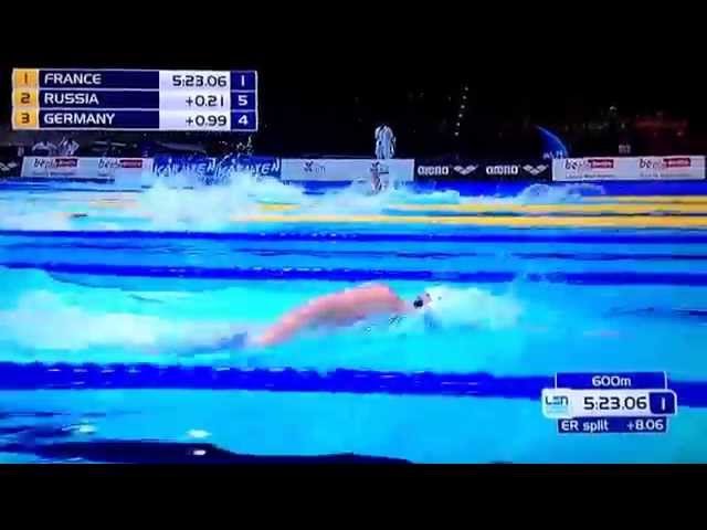 Berlin 2014 swimming final 4x200m freestyle - men