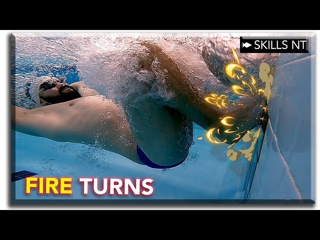 Your swimming to the next level using your toes :: Flip turns and open turns ::Fire turns!
