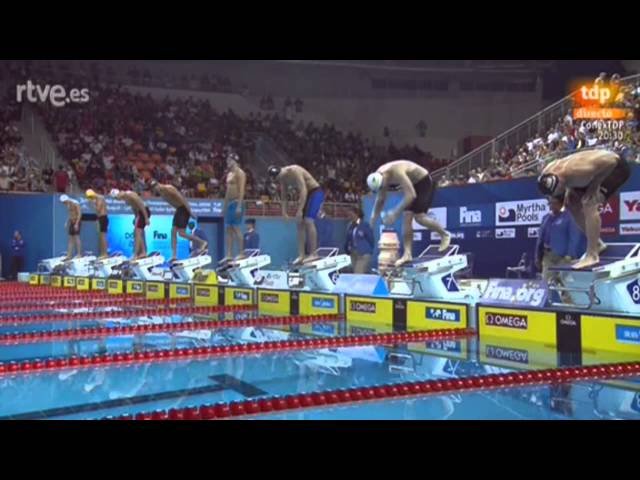 Doha 2014 World Championships. FINAL Men's 50m freestyle. World Record of Florent Manaudou