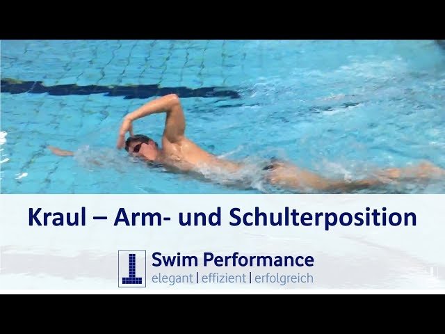 Kraul - Armhaltung, Zugverlauf und Eintauchphase