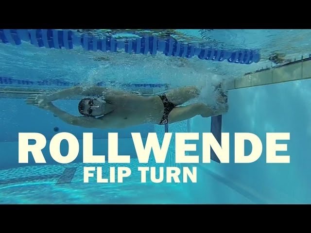 Technik der Rollwende (Flip-Turn in Slowmotion)