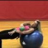 Carriage of the Arms/Swiss Ball Balance with Weighted Ball