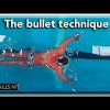 Breaststroke bullet technique. Anterior pelvic tilt