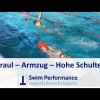 Kraul Armzug - Hohe Schulter / beschleunigte Druckphase
