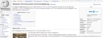 GSV Schwimmabteilung auf Wikipedia